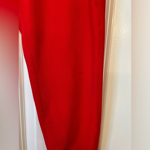 WILO the Label Ribbed leggings Red Size Large - Picture 2 of 11